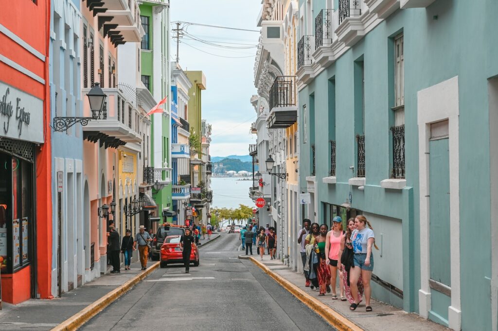 Tourism trends of Puerto Rico including short-term rentals, air travel, and hotels.